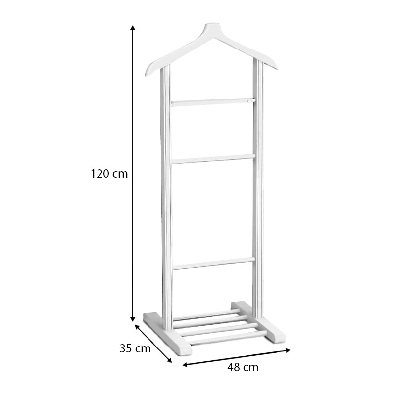 Επιδαπέδια Κρεμάστρα Beta Ξύλινη Χρώμα Λευκό 48x35x120