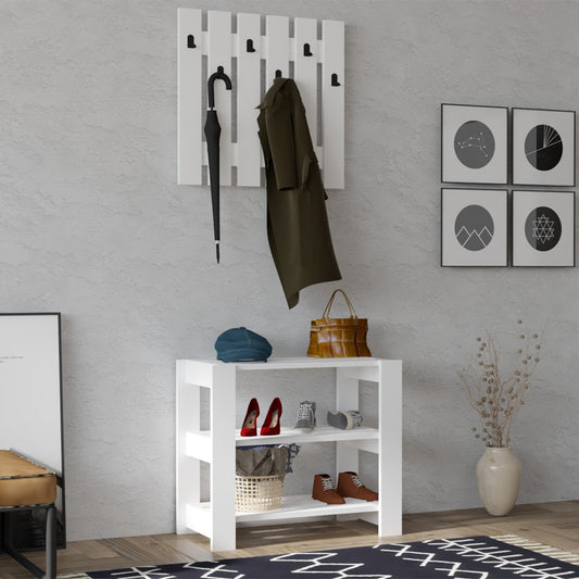 Έπιπλο Εισόδου Friends Χρώμα Λευκό 69,8x33,6x60