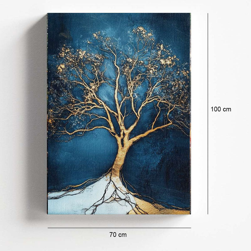 Πίνακας σε Καμβά "Golden Tree" Ψηφιακής Εκτύπωσης 70x100x3