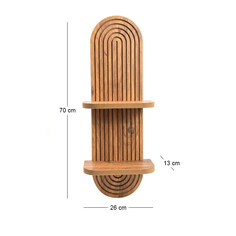 Ραφιέρα Τοίχου Artwill MDF Χρώμα Oak 26x13x70