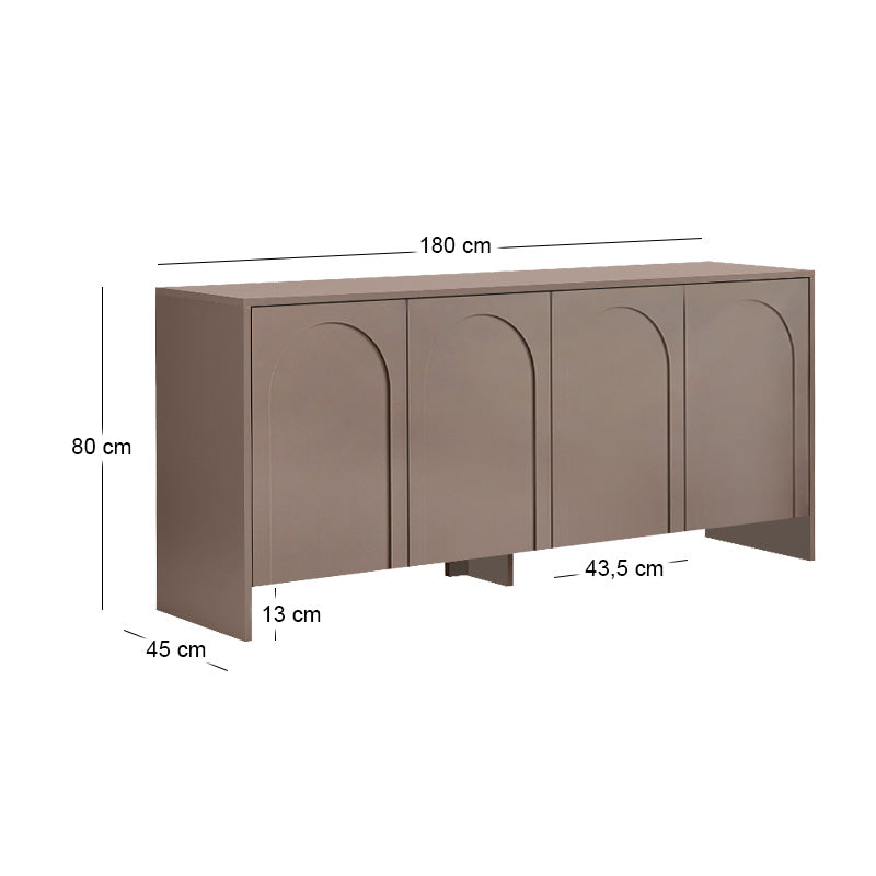 Μπουφές Aurelia Χρώμα Μόκα 180x45x80
