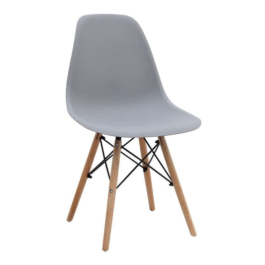 Σετ Τραπεζαρία 5 Τμχ Allos - Nova Χρώμα Sapphire Oak - Γκρι 75x75x77