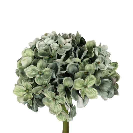 GREEN HYDRANGEA BRANCH 21316 Τεχνητό Διακοσμητικό Κλαδί Πράσινη Ορτανσία Y47cm