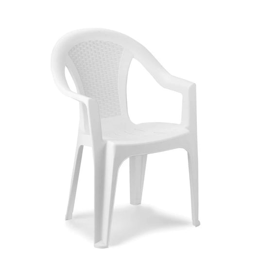Πολυθρόνα Ischia Από Πολυπροπυλένιο Σε Χρώμα Λευκό 54X56X81