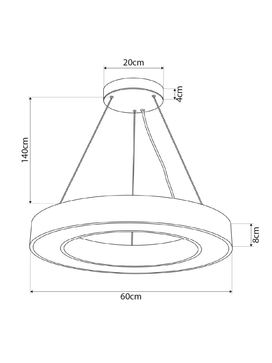 RA KLV-101-0365 LED Ceiling Pendant Light 67W 6700lm 120° AC 220-240V IP20 Adjustable CCT White with Remote Control from 2700K to 6000K Dimmable - Lumileds SMD Chip - Matte Black - L60 x W60 x H8