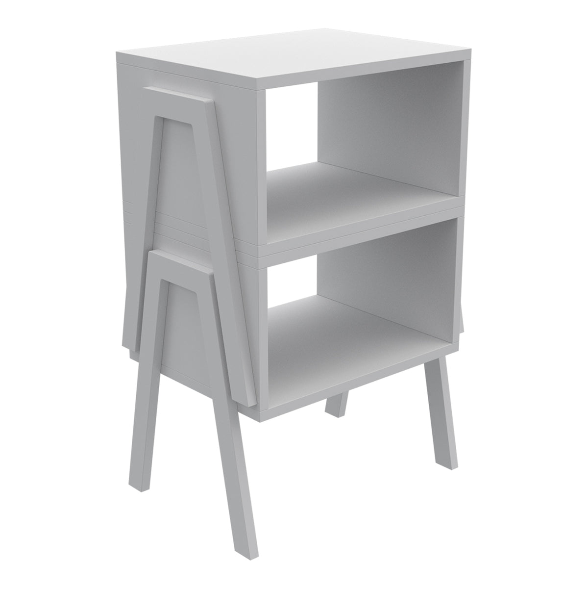 ΚΟΜΟΔΙΝΟ JAKE ΜΕΛΑΜΙΝΗ ΣΕ ΛΕΥΚΟ 48x35x49