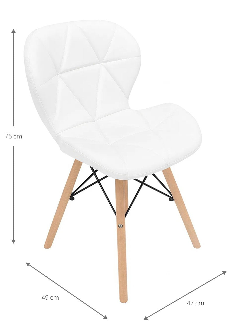 Καρέκλα Vanera Λευκό 47x49x75