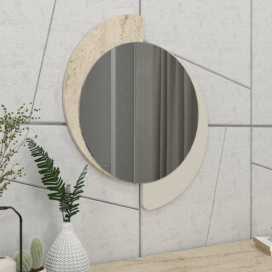 Καθρέπτης Τοίχου Sevilla Χρώμα Sandstone - Travertine 59,2x2,2x69