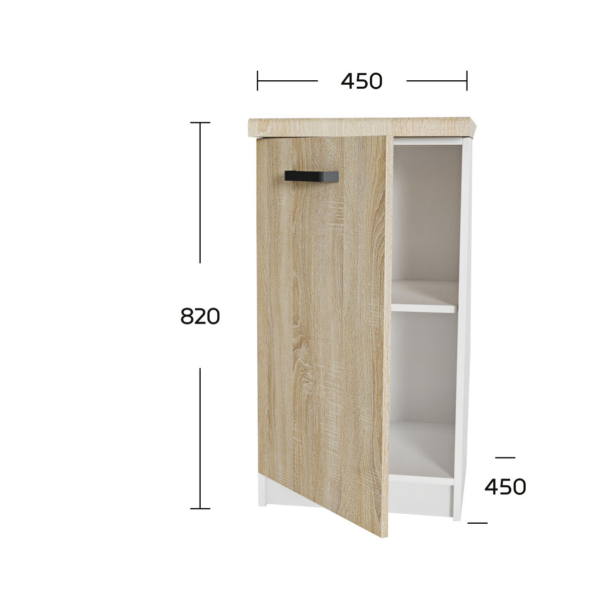 Κάτω Ντουλάπι Anita Σονόμα 45x60x82