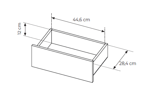 Κομοδίνο Hori Μπεζ Ανοιχτό 53.4x39.5x43.4