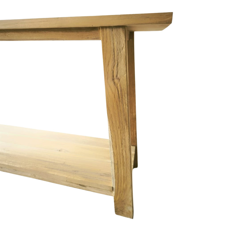 Κονσόλα Decoza Teak Ξύλο σε Φυσική Απόχρωση 200x40x80