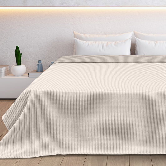 Κουβέρτα King Size Διπλής Όψεως Cross Matelasse Art 11173 260x270εκ Άμμου