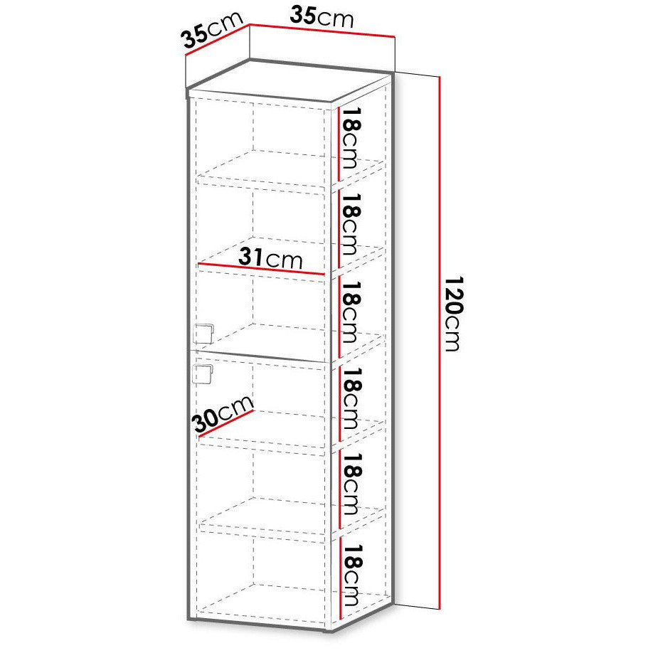 Κρεμαστή Στήλη Μπάνιου Gariano Plus Λευκό 35x35x120