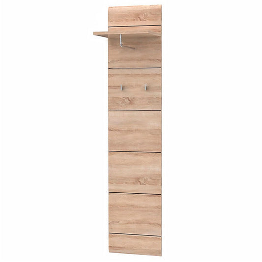 Κρεμάστρα Solo 40x30x194 Sonoma με Λεπτομέρειες Wenge και MDF Καμπυλωτό Τελείωμα