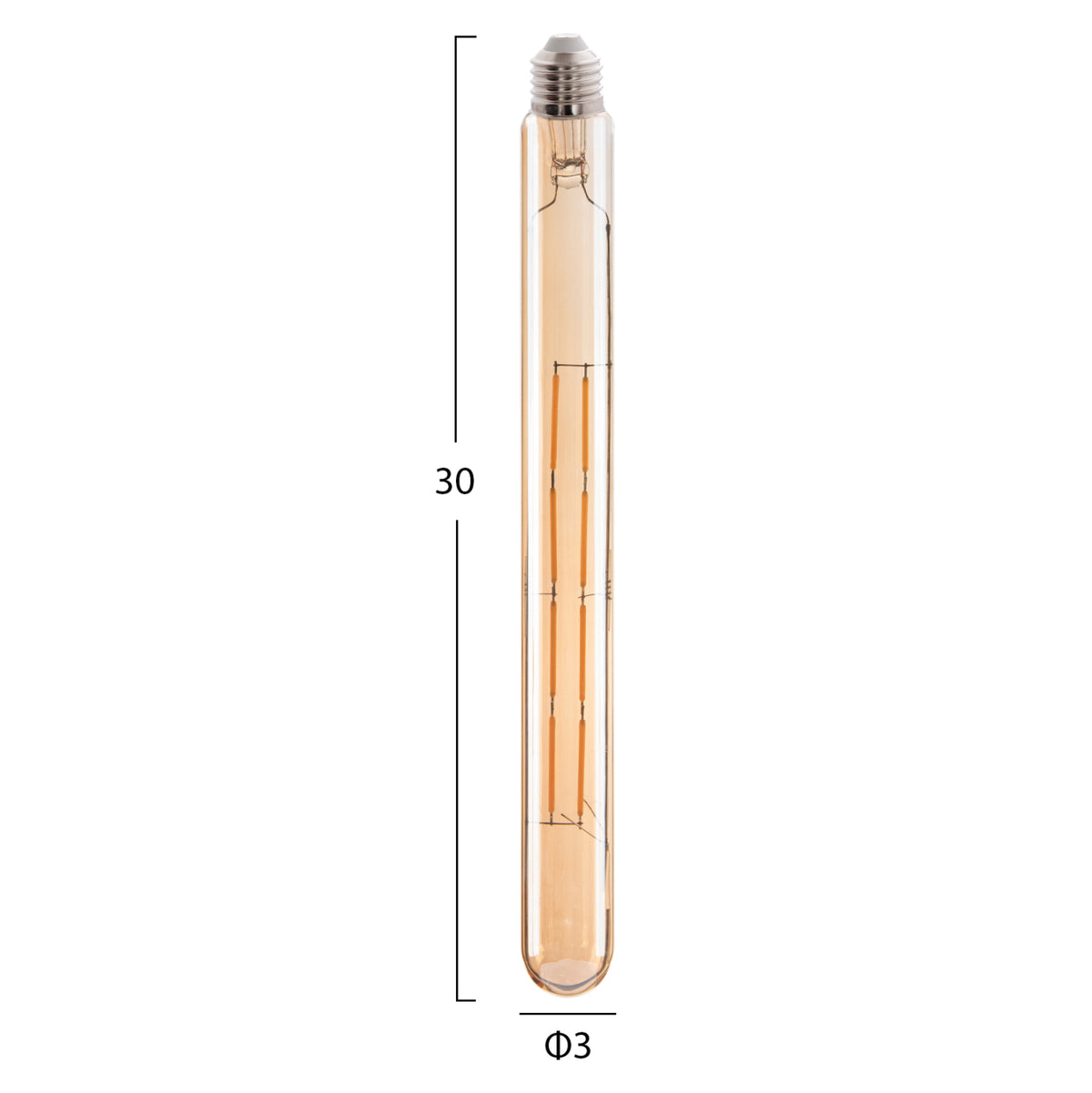 ΛΑΜΠΤΗΡΑΣ LED FILAMENT 8W E27 3000K GOLD DIMMABLE