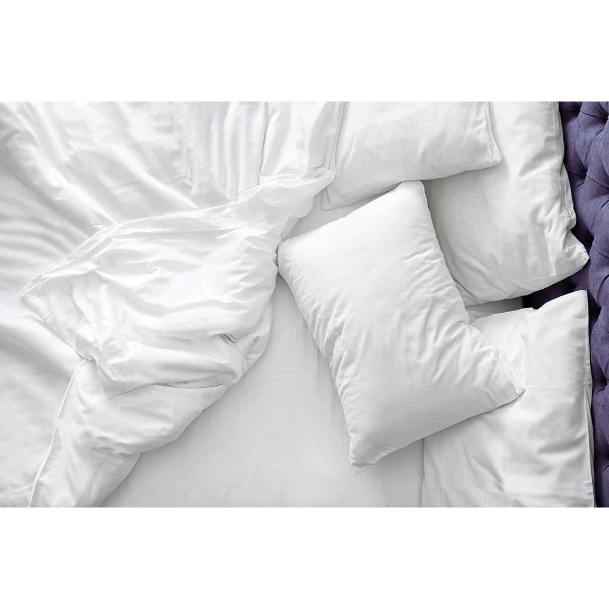 Σεντόνι Ξενοδοχείου Κing Size Direct Art Ε1065 CVC 70% Cot - 30% Pol 275x270εκ Λευκό