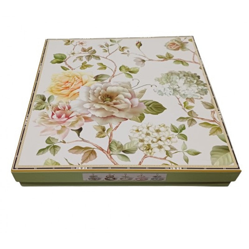 Τουρτιέρα 2όροφη Πορσελάνινη Πολύχρωμη 24x24x27