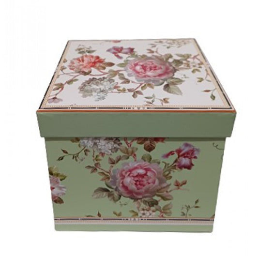 Σετ Φλιτζάνι Τσαγιού με Τσαγιέρα και Πιατάκι Πορσελάνης 3 Τεμ Green Garden 14x17x15