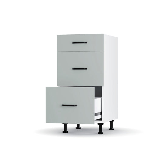 Modest Κάτω Ντουλάπι Συρταριέρα Γκρι 40x48x82