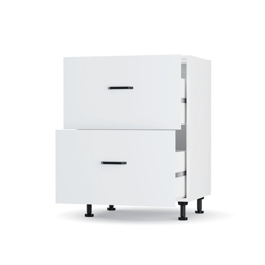 Modest Κάτω Ντουλάπι Συρταριέρα Λευκό 60x48x82