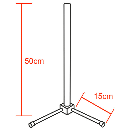 Μοντέρνο Minimal Επιτραπέζιο Μαύρο Φωτιστικό 50cm LED 8 Watt με Ασύρματο Χειριστήριο Αφής 2.4G RF & Dimmer CCT - Ψυχρό - Ημέρας - Θερμό ALIEN Design GLOBO-50-10