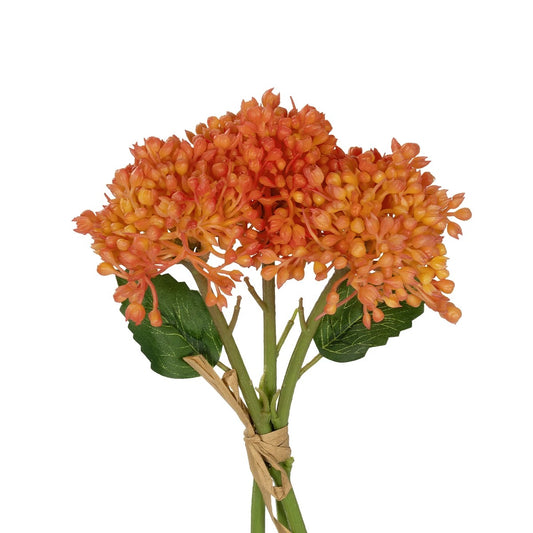 ORANGE HYACINTH BOUQUET 21357 Τεχνητό Διακοσμητικό Μπουκέτο Πορτοκαλί Υάκυνθος Y30cm