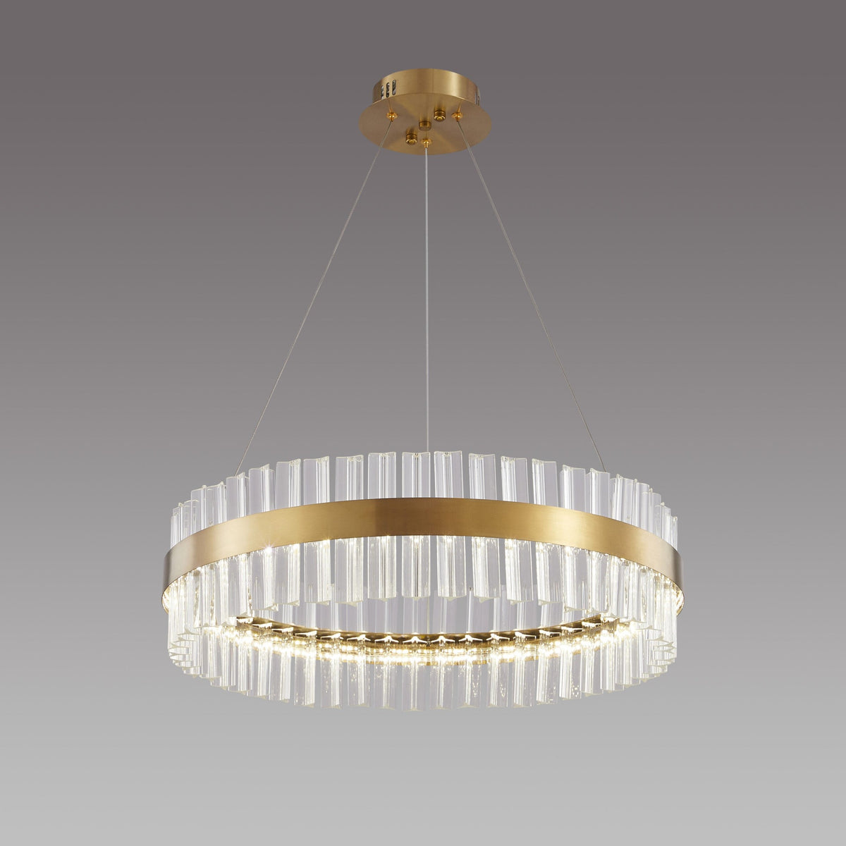 PDC 707-60 LED ΣΤΡΟΓΓΥΛΟ ΜΕ ΚΡΥΣΤΑΛΛΑ Φ60x100