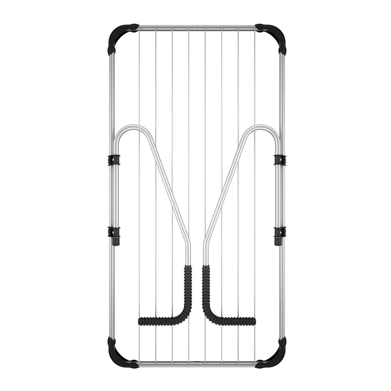 Απλώστρα Ρούχων Μπαλκονιού Πτυσσόμενη Μεταλλική Μήκος Απλώματος 11m