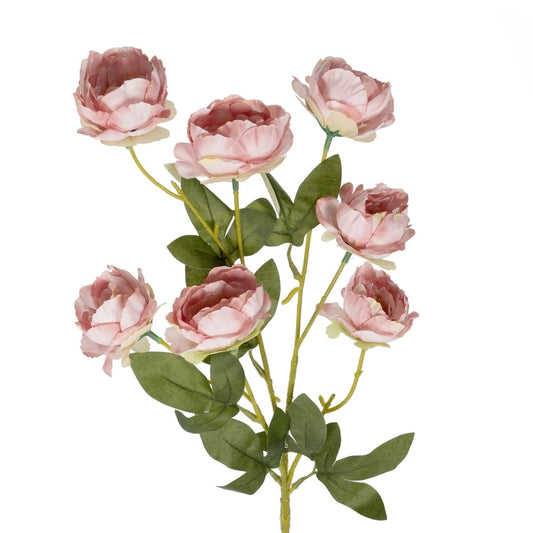 PINK BRANCH PEONY 21296 Τεχνητό Διακοσμητικό Κλαδί Ρόζ Παιώνιας Y76cm