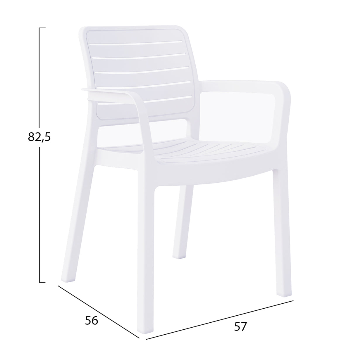 ΠΟΛΥΘΡΟΝΑ ΕΞΩΤ. ΧΩΡΟΥ FLAN ΛΕΥΚΟ ΠΟΛΥΠΡΟΠΥΛΕΝΙΟ 57x56x82.5