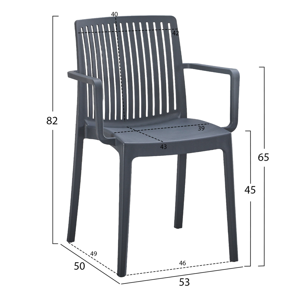 ΠΟΛΥΘΡΟΝΑ ΠΟΛΥΠΡΟΠΥΛΕΝΙΟΥ IDA ΓΚΡΙ 53x50x82