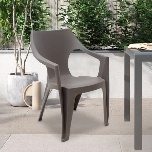 Πολυθρόνα Πολυπροπυλενίου Dante Χρώμα Cappuccino 57x55x79