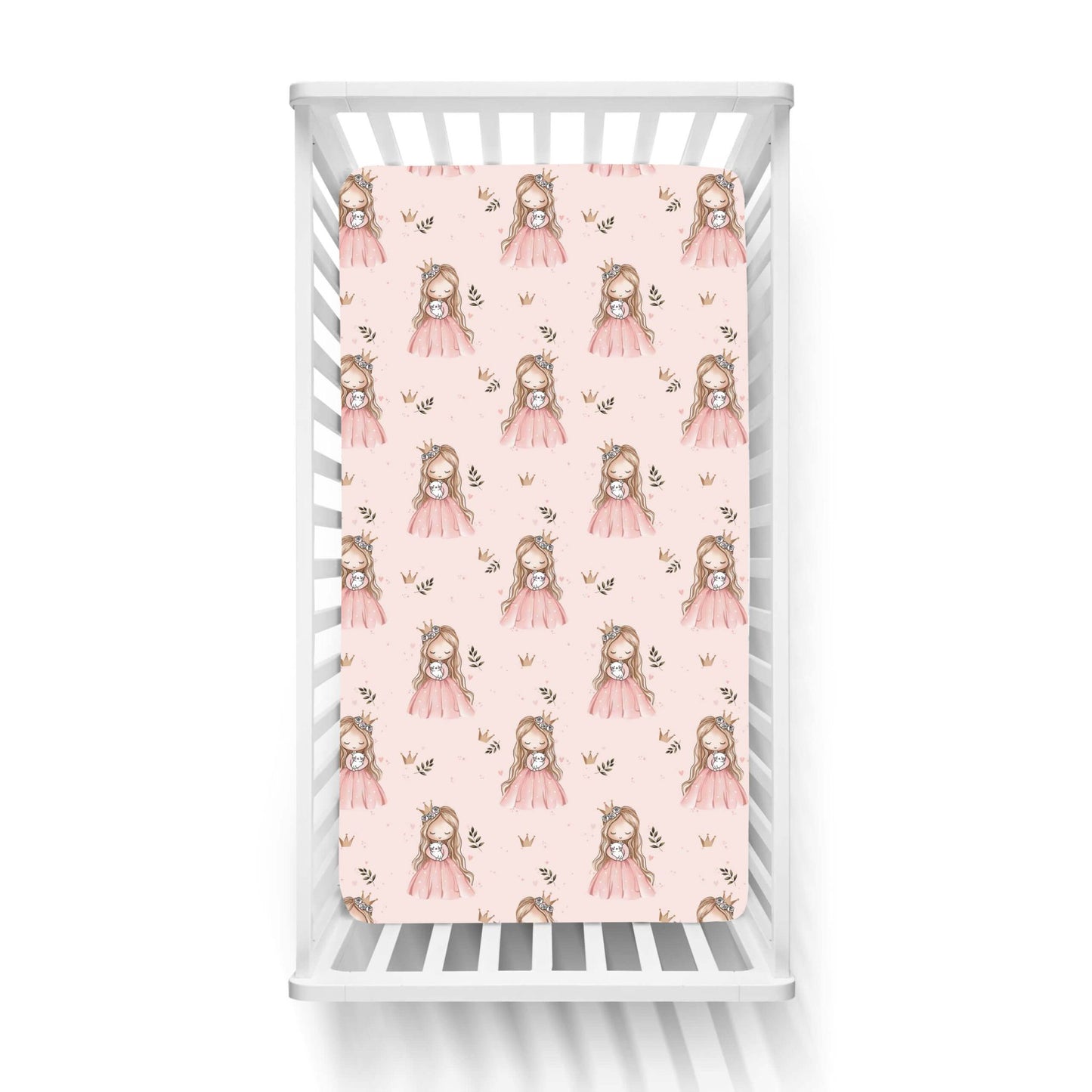 Βρεφικά Σετ Σεντόνι Κούνιας με Λάστιχο Princess