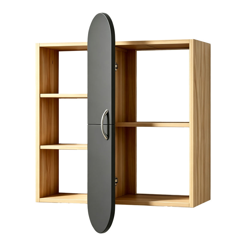 Ραφιέρα Τοίχου Jonna Sonoma με Ανθρακί MDF 60x10x80