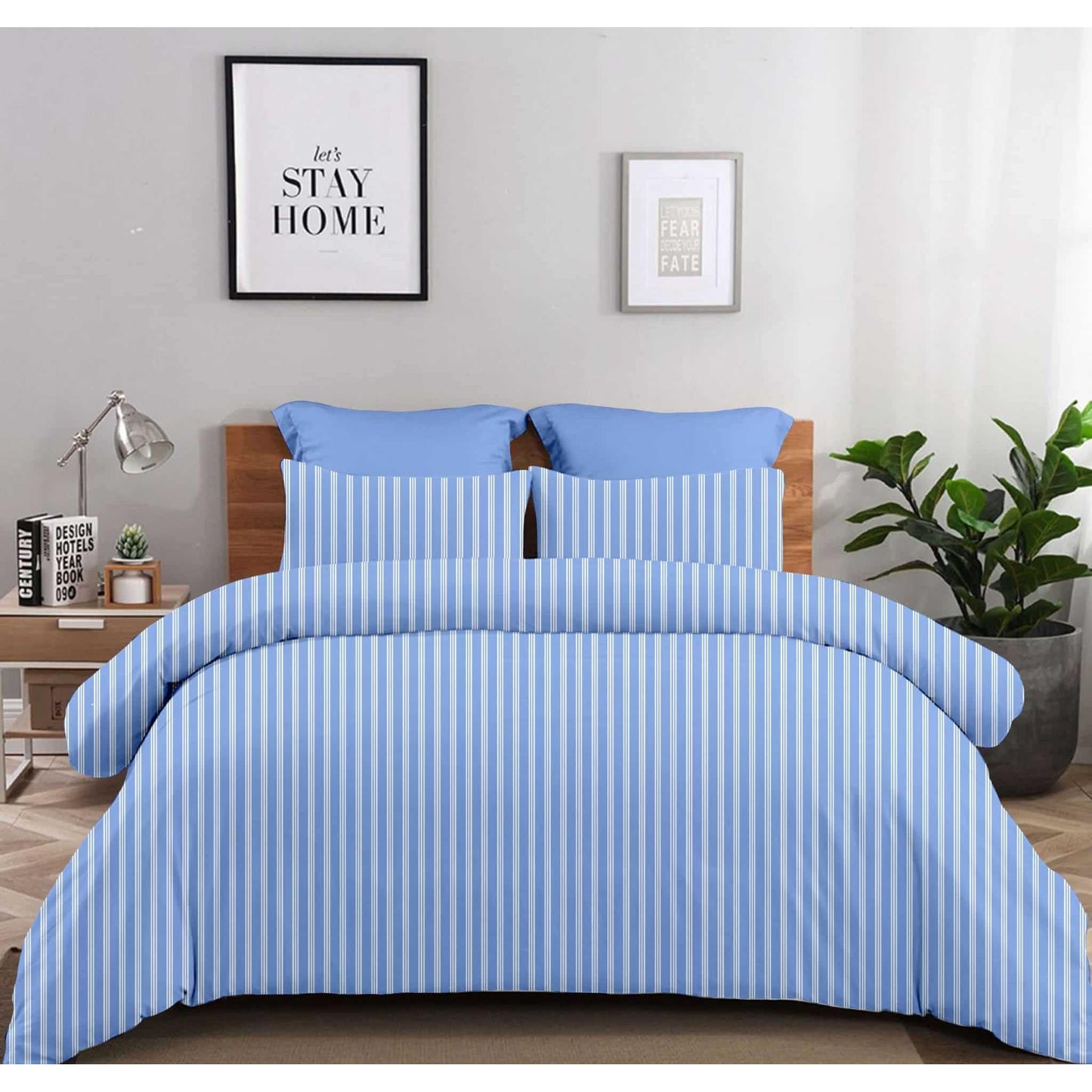 Σετ Σεντόνια 2x(1.75x2,60εκ) + 1x(52x72εκ) Silvia Blue