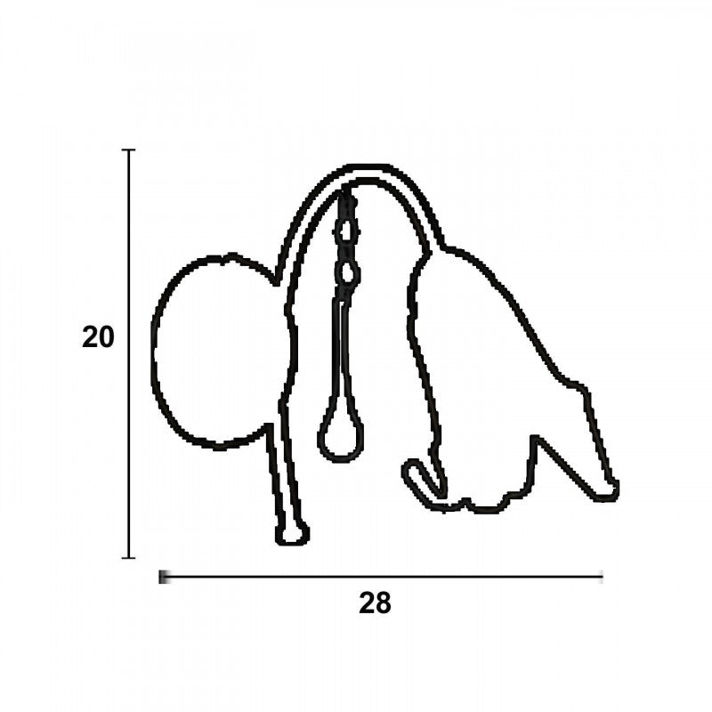 Απλίκα Μέταλλο Μπρονζέ Ε14 με Γυαλί