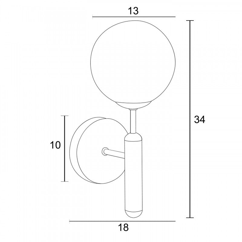 Απλίκα G9 Χρυσή Ματ
