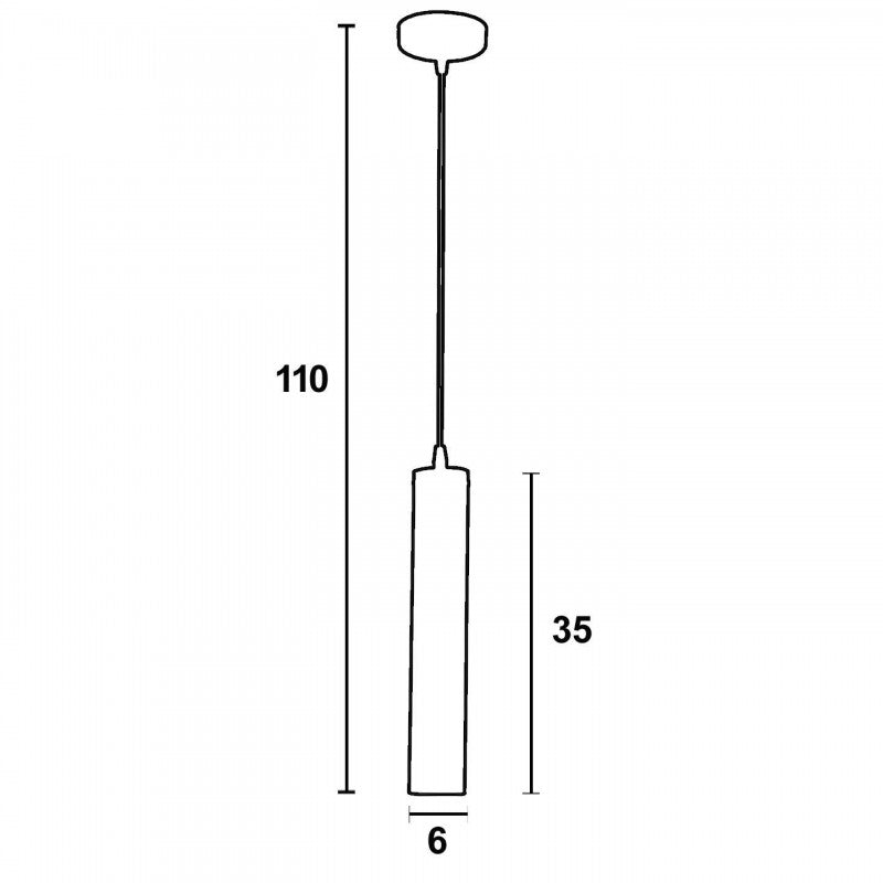Φωτιστικό Μονόφωτο Αλουμίνιο Στρογγυλό Δίχρωμο GU10 Φ6