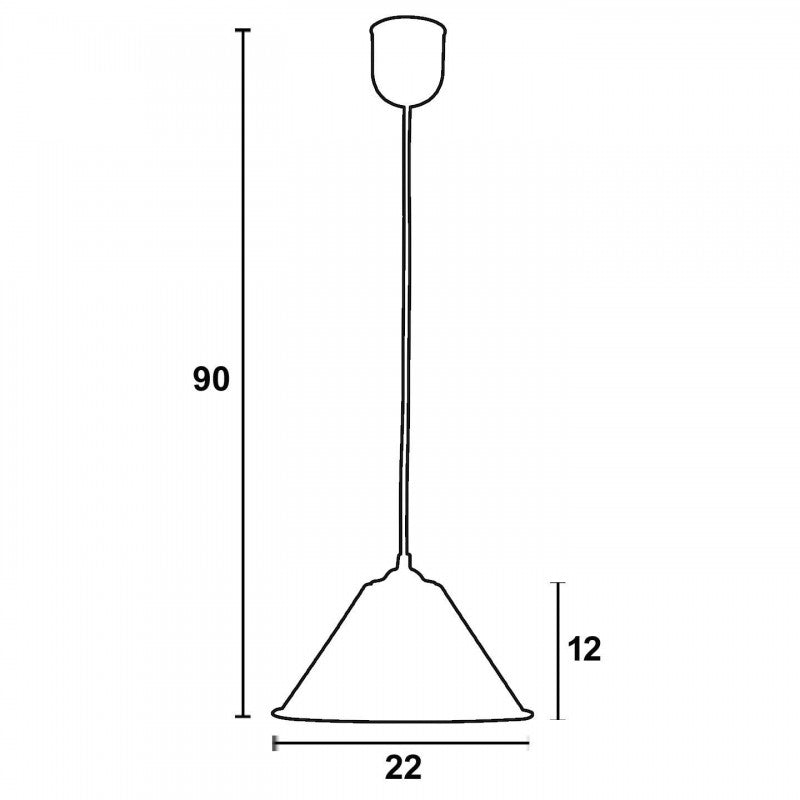 Φωτιστικό Μονόφωτο Αλουμίνιο Λευκό Ε27 Φ22