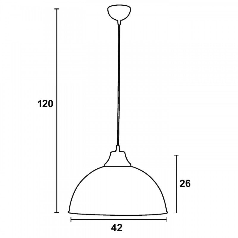 Φωτιστικό Μονόφωτο Αλουμίνιο Sand Ε27 Φ42