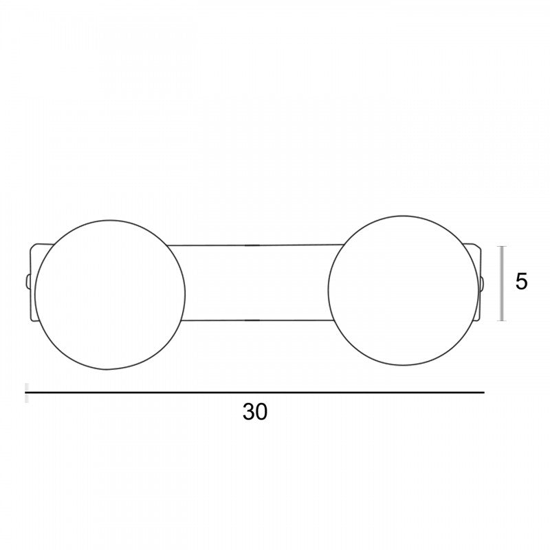 Απλίκα Δίφωτη G9 Χρυσή Ματ
