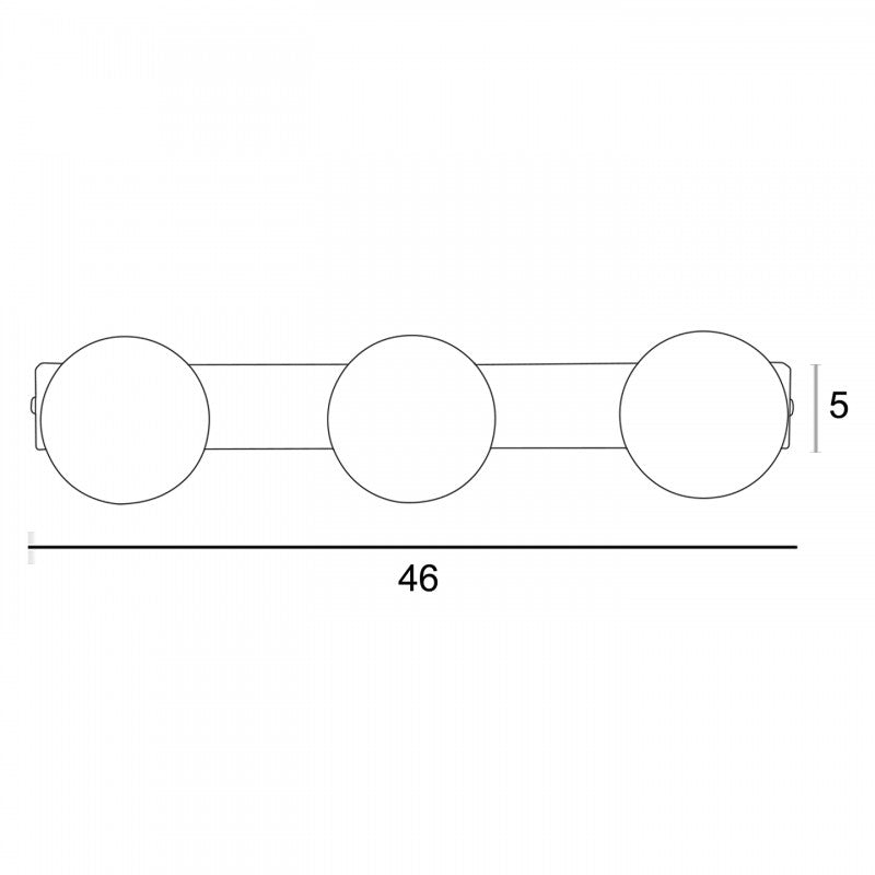 Απλίκα 3φωτη G9 Χρυσή Ματ