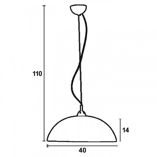 Φωτιστικό Μονόφωτο Γυαλί Λευκό Ε27 Φ40