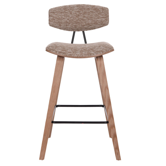 ΣΚΑΜΠΟ ΜΠΑΡ ΜΕΣ. ΥΨΟΥΣ INOVER PLYWOOD ΣΕ WHITEWASH ΚΑΦΕ ΥΦΑΣΜΑ 50x48x90