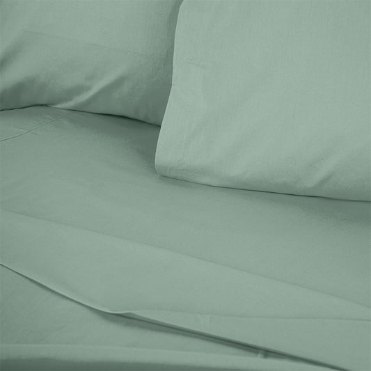 Σεντόνι Tonne Cotton Box Διπλό 240x260εκ Χρώμα Πράσινο