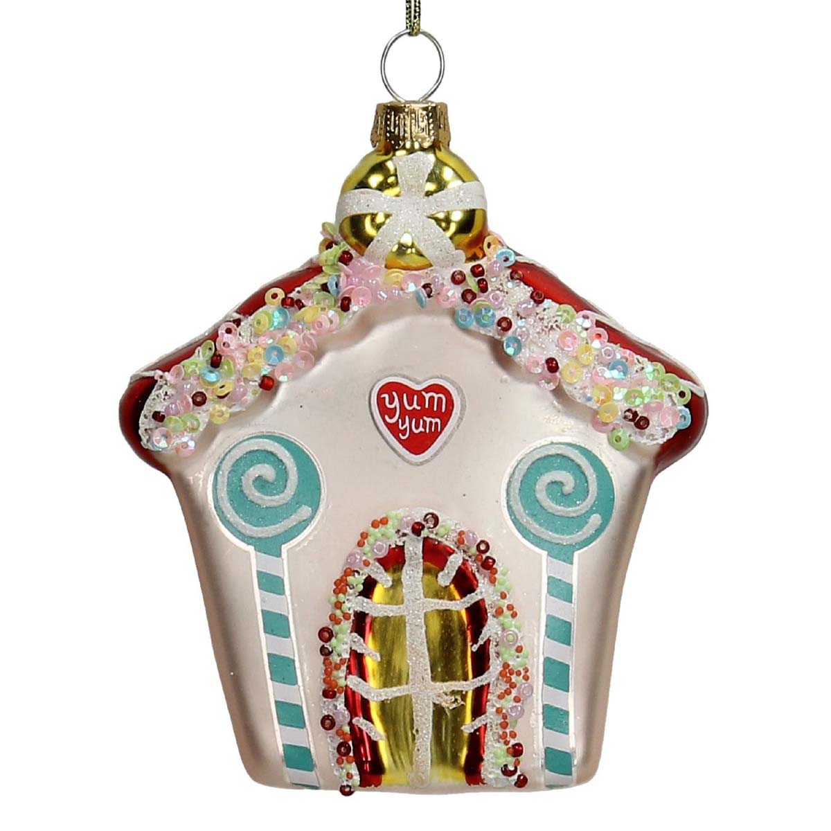 Στολίδι Candy House Γυάλινο 12εκ