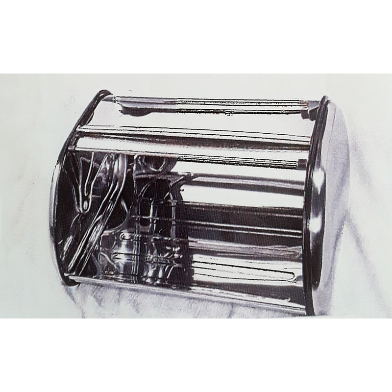 Ψωμιέρα Ανοξείδωτη Inox με Συρόμενο Καπάκι