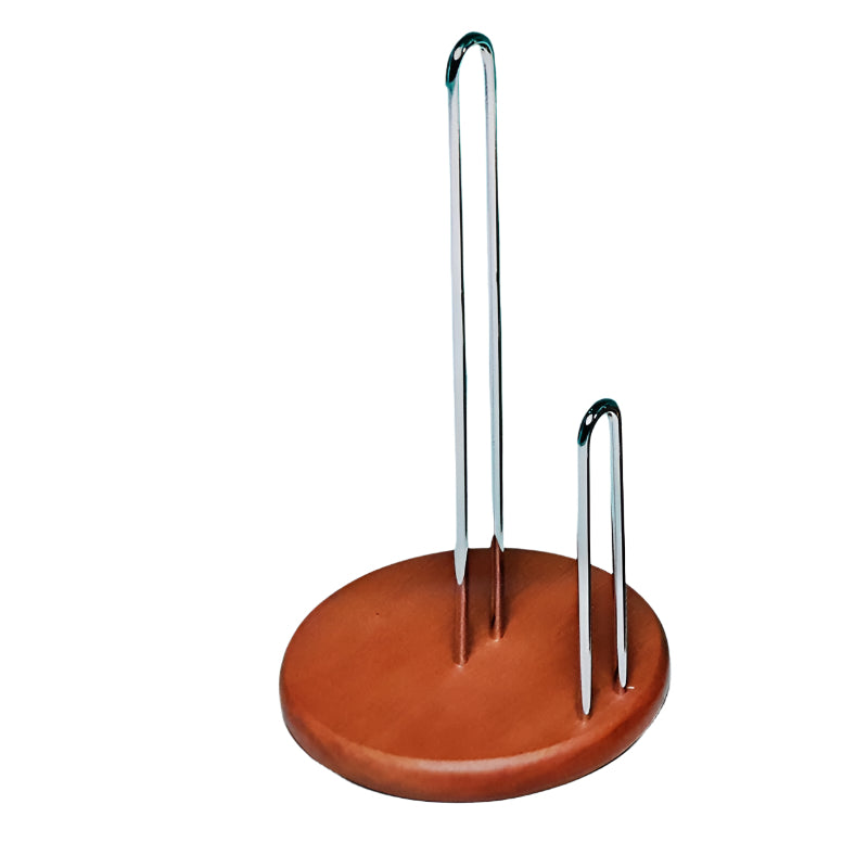 Βάση για Ρολό Κουζίνας Μεταλλική με Ξύλινη Βάση