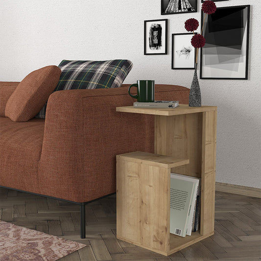 Τραπεζάκι Βοηθητικό Rosana Χρώμα Sapphire Oak 35x29,5x60