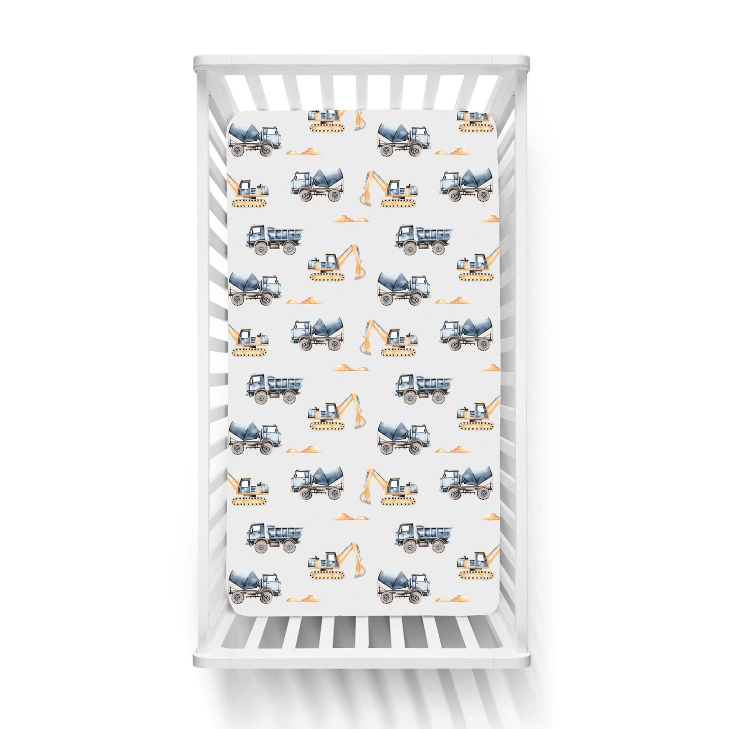 Βρεφικά Σετ Σεντόνι Κούνιας με Λάστιχο Trucks